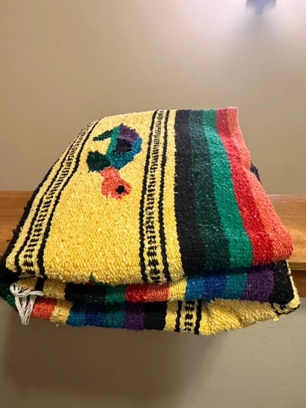 Handwoven Blanket with Turtle Design